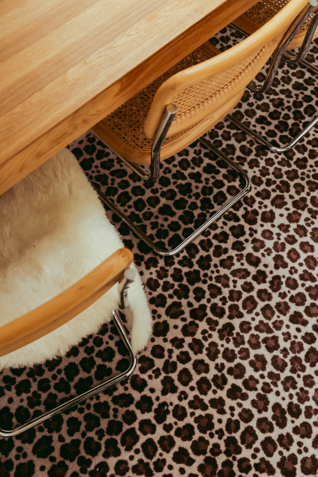 Custom carpet leopard