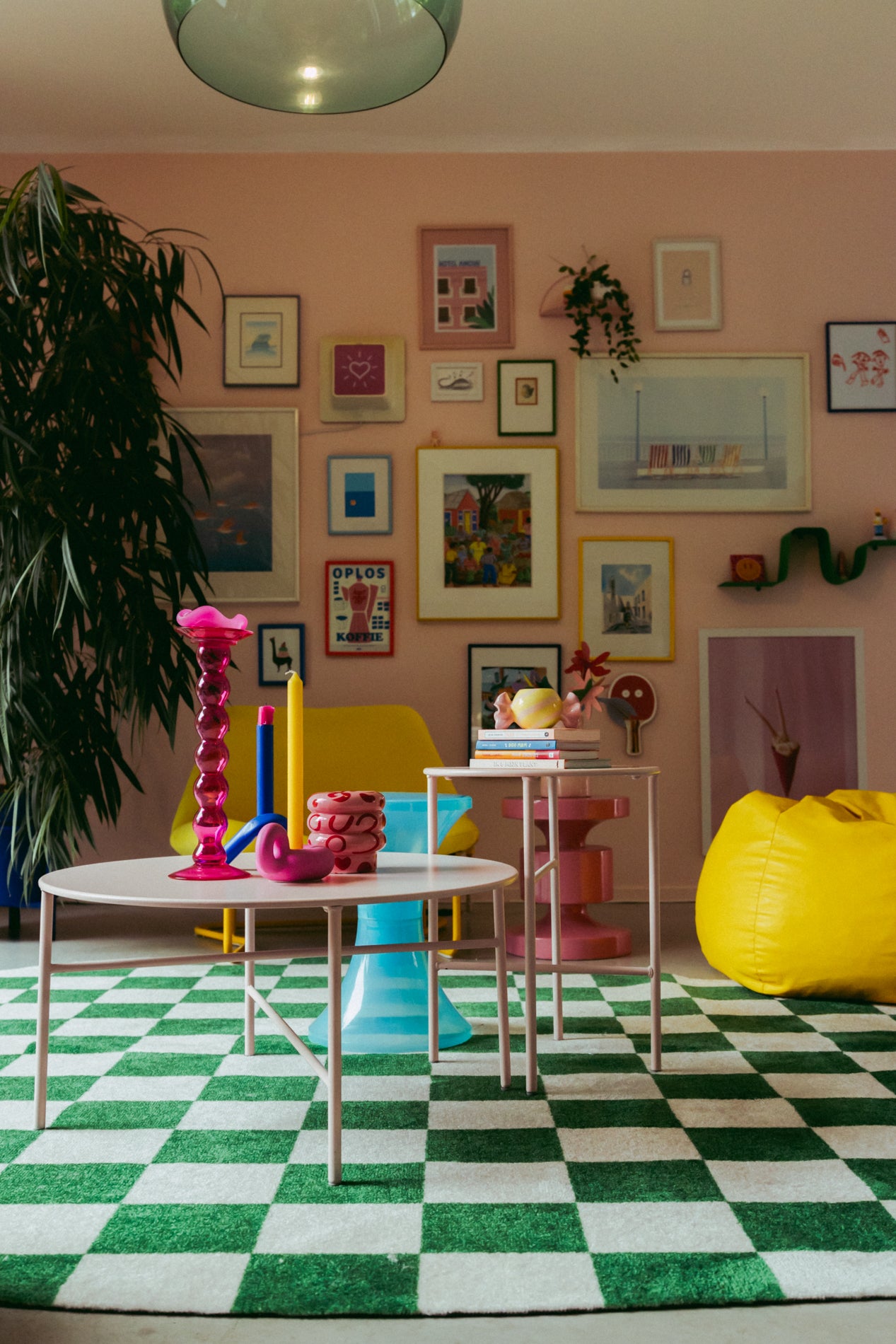 Custom carpet checkered