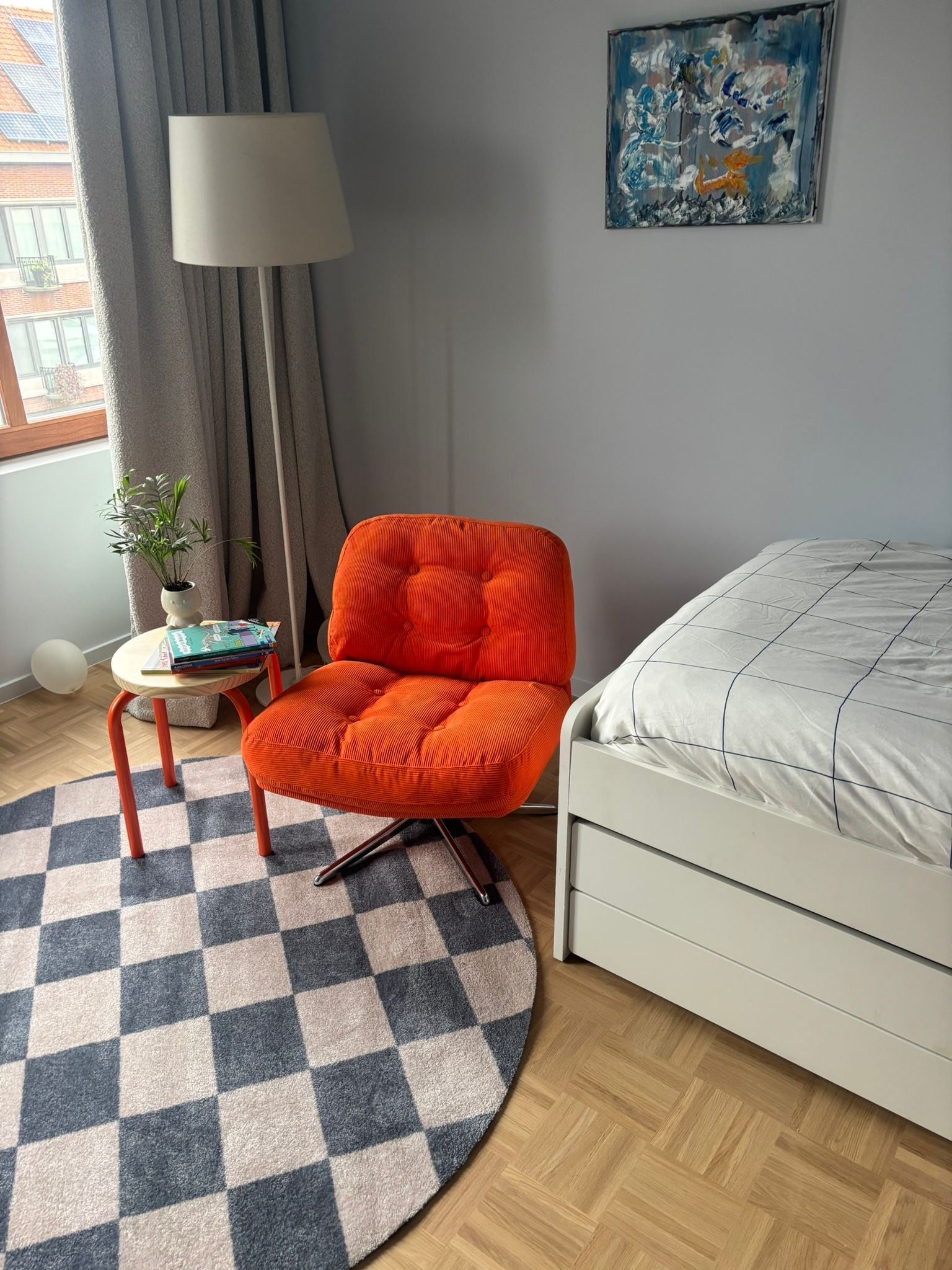 Custom carpet checkered